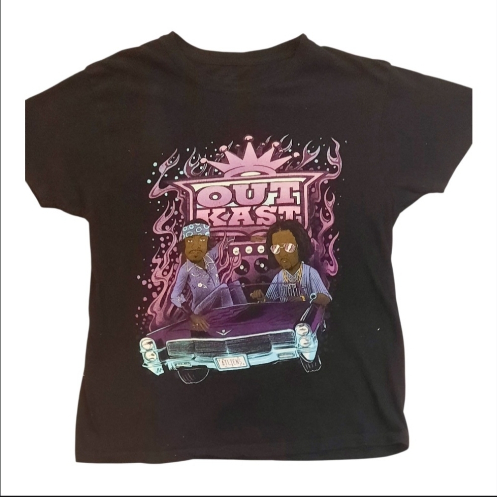 OUTKAST “Atliens Cartoon” Licensed Hip Hop/Rap T-Shirt Size M , Vintage